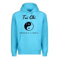 Ocean Blue Tai Chi T, Meditation In Motion, Martial Arts Gift Premium Hoodie - longCreatives