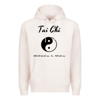 Pale Pink Tai Chi T, Meditation In Motion, Martial Arts Gift Premium Hoodie - longCreatives