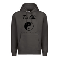 Smoke Tai Chi T, Meditation In Motion, Martial Arts Gift Premium Hoodie - longCreatives