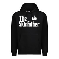 Black The Skin Father Funny Dermatology Dermatologist Gift Premium Hoodie - longCreatives