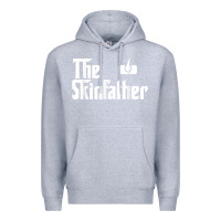 Heather Grey The Skin Father Funny Dermatology Dermatologist Gift Premium Hoodie - longCreatives