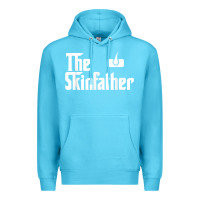 Ocean Blue The Skin Father Funny Dermatology Dermatologist Gift Premium Hoodie - longCreatives