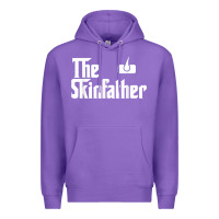 Purple The Skin Father Funny Dermatology Dermatologist Gift Premium Hoodie - longCreatives