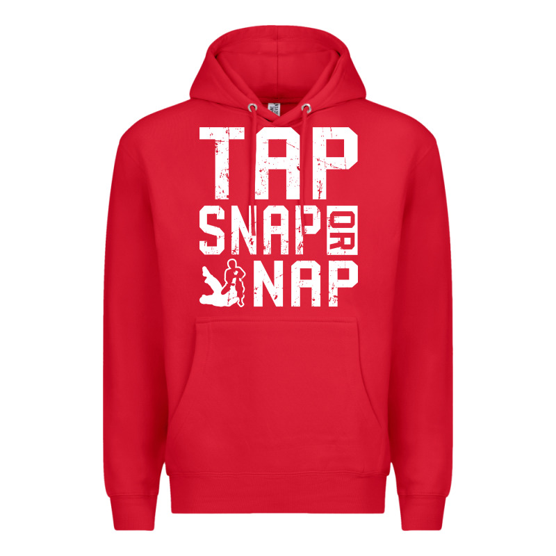 Tap Snap Or Nap Jiu Jitsu Hoodie Brazilian Bjj Gifts Premium Hoodie by longCreatives | Teevron