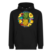 Black pineapple leopard Heavyweight Hoodie - BarkalooDesign