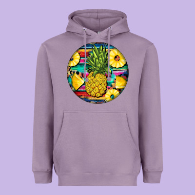 Pineapple Leopard Heavyweight Hoodie Designed By Barkaloodesign