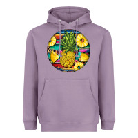 Lavender pineapple leopard Heavyweight Hoodie - BarkalooDesign