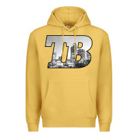 Antique Gold TB Tampa Bay City Skyline of Tampa Bay, Florida Premium Hoodie - longCreatives