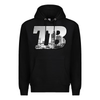 Black TB Tampa Bay City Skyline of Tampa Bay, Florida Premium Hoodie - longCreatives