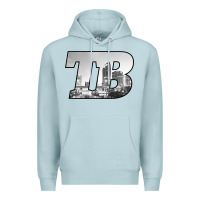 Blue Mist TB Tampa Bay City Skyline of Tampa Bay, Florida Premium Hoodie - longCreatives