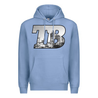 Colony Blue TB Tampa Bay City Skyline of Tampa Bay, Florida Premium Hoodie - longCreatives