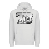 Dove Grey TB Tampa Bay City Skyline of Tampa Bay, Florida Premium Hoodie - longCreatives