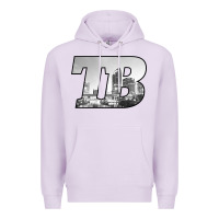 Lilac TB Tampa Bay City Skyline of Tampa Bay, Florida Premium Hoodie - longCreatives