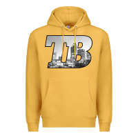 Mustard TB Tampa Bay City Skyline of Tampa Bay, Florida Premium Hoodie - longCreatives
