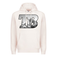 Pale Pink TB Tampa Bay City Skyline of Tampa Bay, Florida Premium Hoodie - longCreatives