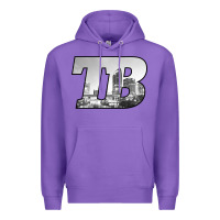 Purple TB Tampa Bay City Skyline of Tampa Bay, Florida Premium Hoodie - longCreatives