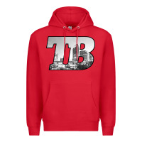 Red TB Tampa Bay City Skyline of Tampa Bay, Florida Premium Hoodie - longCreatives