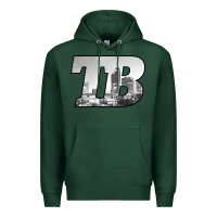 Sports Green TB Tampa Bay City Skyline of Tampa Bay, Florida Premium Hoodie - longCreatives