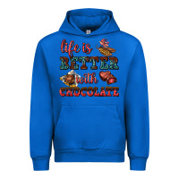 Cobalt life is better with chocolate Urban Hoodie - AdoDesignShop