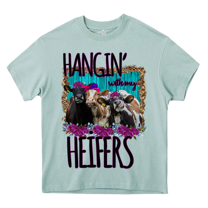 Hangin With My Heifers Heavy Core Tee by Bettercallsaul | Teevron