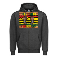 Charcoal Heather juneteenth freedom day tumbler Zipper Hoodie - Artiststas