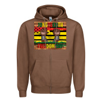 Chestnut juneteenth freedom day tumbler Zipper Hoodie - Artiststas