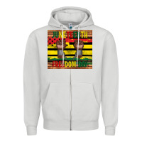 Dove Grey juneteenth freedom day tumbler Zipper Hoodie - Artiststas