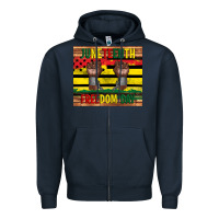 Navy juneteenth freedom day tumbler Zipper Hoodie - Artiststas