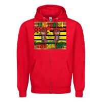 Red juneteenth freedom day tumbler Zipper Hoodie - Artiststas