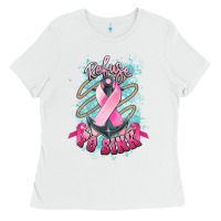 White refuse to sink cancer anchor Ladies Tee - NancyCooperArtShop