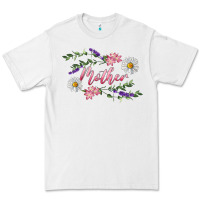 White Floral Daisy Mother Premium Tee - RanaPortraitStore