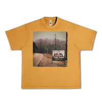 Peanut Butter Twin Peaks City Limits Welcome Sign Vintage Urban Heavy Tee - longCreatives