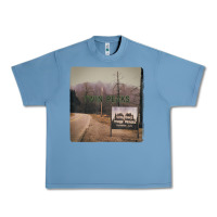 Pebble Blue Twin Peaks City Limits Welcome Sign Vintage Urban Heavy Tee - longCreatives