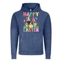 Vintage Denim Happy Easter gnomies Easter Day Vintage Hoodie - CowGirlArtShop