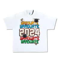 White graduate 2024 Urban Heavy Tee - CowGirlArtShop