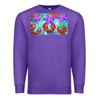 Purple crab and starfish  cup Premium Sweatshirt - BarkalooDesign