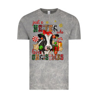 Cloud Rock just a heifer who loves christmas cow Vintage Tee - CowGirlArtShop