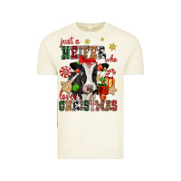 Vintage Arctic just a heifer who loves christmas cow Vintage Tee - CowGirlArtShop