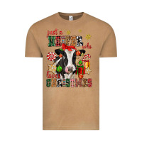 Vintage Camel just a heifer who loves christmas cow Vintage Tee - CowGirlArtShop