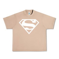 Burro Supergirl White & Pink Shield Urban Heavy Tee - longCreatives