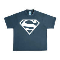 Midnight Navy Supergirl White & Pink Shield Urban Heavy Tee - longCreatives
