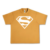 Peanut Butter Supergirl White & Pink Shield Urban Heavy Tee - longCreatives