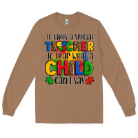 Toasted Coconut it takes a special teacher to hear what a child can't say Long Sleeve Tee - OliviaCreatesArt