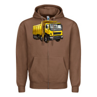 Chestnut dump truck Zipper Hoodie - Artiststas