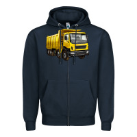 Navy dump truck Zipper Hoodie - Artiststas