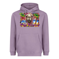 Lavender hello summer camel at the beach Heavyweight Hoodie - BarkalooDesign