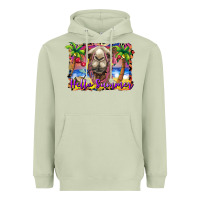 Matcha hello summer camel at the beach Heavyweight Hoodie - BarkalooDesign
