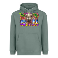 Sage hello summer camel at the beach Heavyweight Hoodie - BarkalooDesign