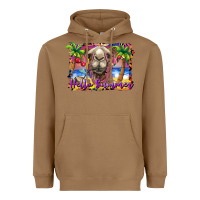 Toasted Coconut hello summer camel at the beach Heavyweight Hoodie - BarkalooDesign