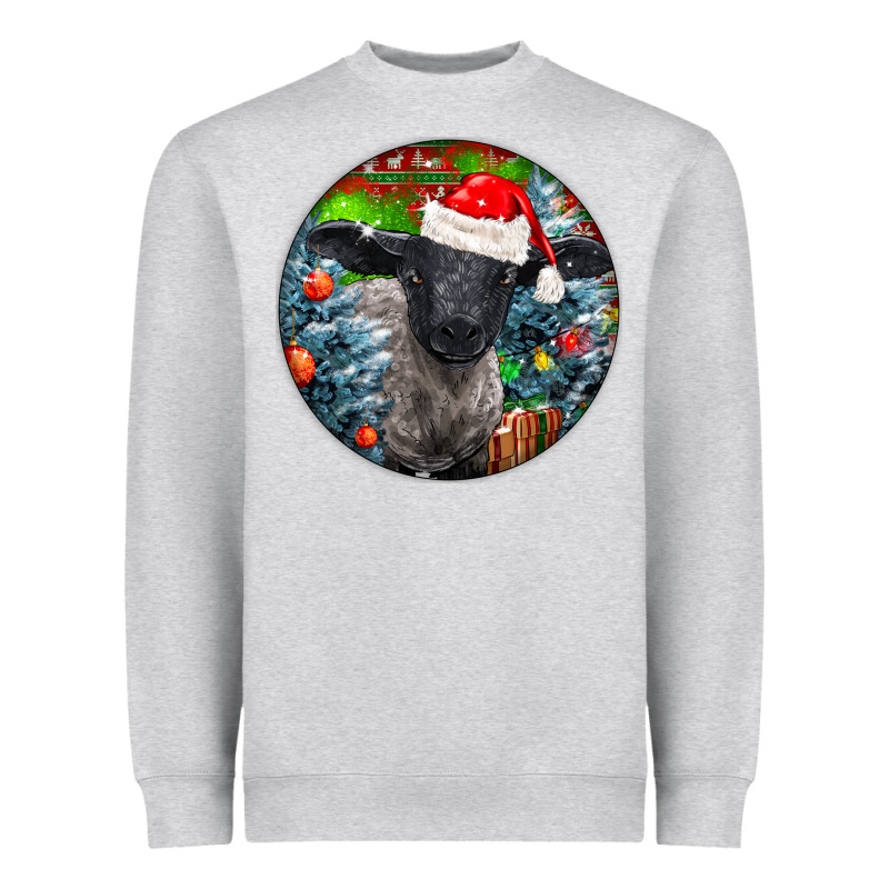 Christmas Suffolk Baby Sheep Ornament Heavyweight Sweatshirt by LillyAllenDesigns | Teevron
